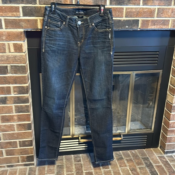 Excellent Condition Aiko High Skinny Silver Jeans - Picture 1 of 6